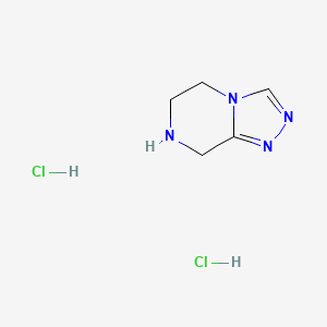5,6,7,8-tetrahydro-[1,2,4]triazolo[4,3-a]pyrazine;dihydrochloride CAS 1429056-45-0