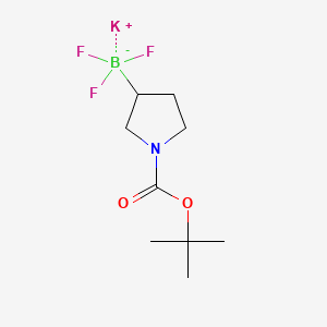 potassium trifluoro-[1-[(2-methylpropan-2-yl)oxycarbonyl]pyrrolidin-3-yl]boranuide CAS 1430219-72-9