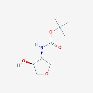 tert-butyl N-[(3R,4S)-4-hydroxyoxolan-3-yl]carbamate CAS 1430230-65-1