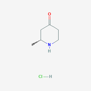 (2R)-2-methylpiperidin-4-one;hydrochloride CAS 1434126-97-2