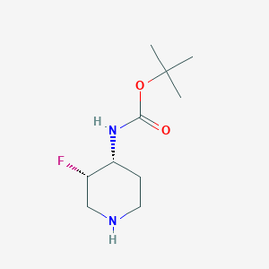 tert-butyl N-[(3S,4R)-3-fluoropiperidin-4-yl]carbamate CAS 1434126-99-4