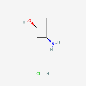cis-(1R,3S)-3-amino-2,2-dimethylcyclobutan-1-ol;hydrochloride CAS 1434141-93-1