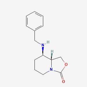 (8R,8aR)-8-(benzylamino)-1,5,6,7,8,8a-hexahydro-[1,3]oxazolo[3,4-a]pyridin-3-one CAS 1434141-96-4