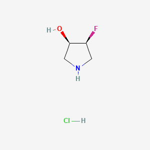 (3R,4S)-4-fluoropyrrolidin-3-ol;hydrochloride CAS 1434142-02-5