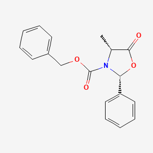 benzyl (2R,4R)-4-methyl-5-oxo-2-phenyl-1,3-oxazolidine-3-carboxylate CAS 143564-89-0