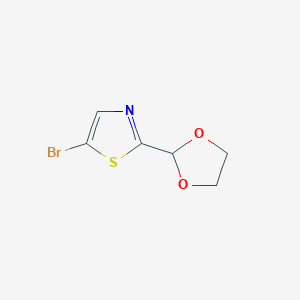 5-bromo-2-(1,3-dioxolan-2-yl)-1,3-thiazole CAS 1435806-00-0