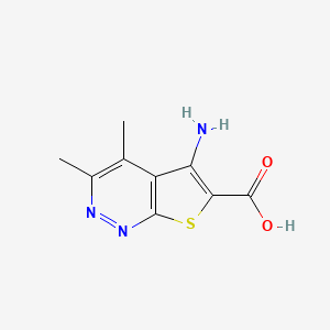 5-amino-3,4-dimethylthieno[2,3-c]pyridazine-6-carboxylic acid CAS 1452226-14-0