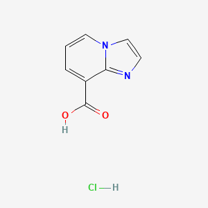 imidazo[1,2-a]pyridine-8-carboxylic acid;hydrochloride CAS 145335-90-6