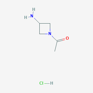 1-(3-aminoazetidin-1-yl)ethanone;hydrochloride CAS 1462921-50-1