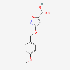 3-[(4-methoxyphenyl)methoxy]-1,2-oxazole-5-carboxylic acid CAS 1463052-85-8
