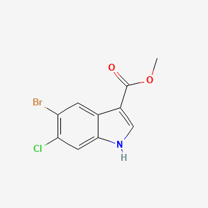 methyl 5-bromo-6-chloro-1H-indole-3-carboxylate CAS 1467059-91-1