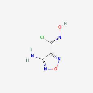 4-amino-N-hydroxy-1,2,5-oxadiazole-3-carboximidoyl chloride CAS 147085-13-0