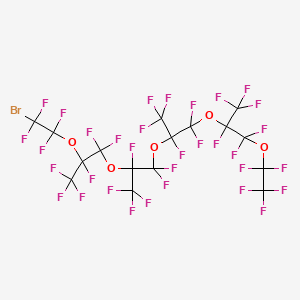2-[2-[2-(2-bromo-1,1,2,2-tetrafluoroethoxy)-1,1,2,3,3,3-hexafluoropropoxy]-1,1,2,3,3,3-hexafluoropropoxy]-1,1,1,2,3,3-hexafluoro-3-[1,1,1,2,3,3-hexafluoro-3-(1,1,2,2,2-pentafluoroethoxy)propan-2-yl]oxypropane CAS 1482416-52-3