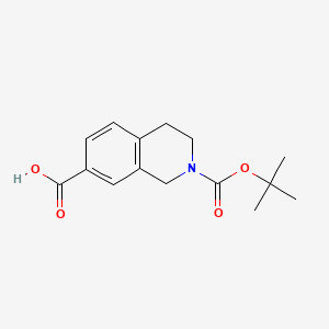 2-[(2-methylpropan-2-yl)oxycarbonyl]-3,4-dihydro-1H-isoquinoline-7-carboxylic acid CAS 149353-95-7