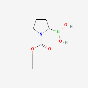 [1-[(2-methylpropan-2-yl)oxycarbonyl]pyrrolidin-2-yl]boronic acid CAS 149682-75-7