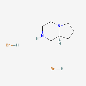(8aS)-1,2,3,4,6,7,8,8a-octahydropyrrolo[1,2-a]pyrazine;dihydrobromide CAS 150208-84-7