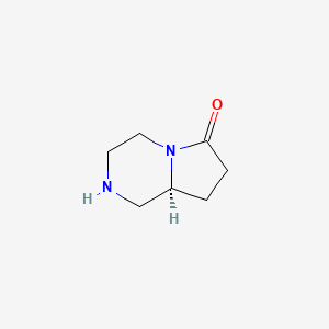 (8aS)-2,3,4,7,8,8a-hexahydro-1H-pyrrolo[1,2-a]pyrazin-6-one CAS 151763-88-1