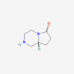 (8aR)-2,3,4,7,8,8a-hexahydro-1H-pyrrolo[1,2-a]pyrazin-6-one CAS 151763-89-2