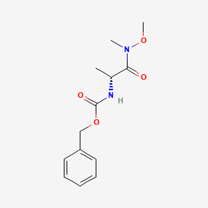 benzyl N-[(2R)-1-[methoxy(methyl)amino]-1-oxopropan-2-yl]carbamate CAS 152169-60-3