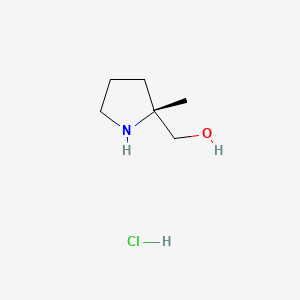 [(2R)-2-methylpyrrolidin-2-yl]methanol;hydrochloride CAS 1523530-30-4