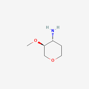 (3S,4R)-3-methoxyoxan-4-amine CAS 1523530-32-6