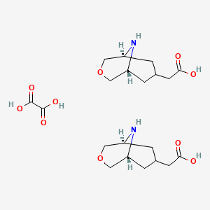 bis(2-[(1R,5S)-3-oxa-9-azabicyclo[3.3.1]nonan-7-yl]acetic acid);oxalic acid CAS 1523530-64-4