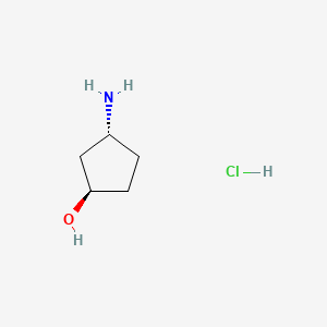 trans-(1R,3R)-3-aminocyclopentan-1-ol;hydrochloride CAS 1523541-74-3