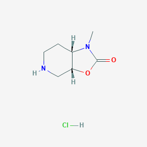 (3aR,7aS)-1-methyl-3a,4,5,6,7,7a-hexahydro-[1,3]oxazolo[5,4-c]pyridin-2-one;hydrochloride CAS 1523541-92-5