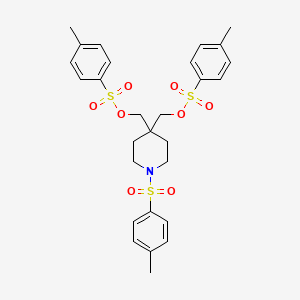 [1-(4-methylphenyl)sulfonyl-4-[(4-methylphenyl)sulfonyloxymethyl]piperidin-4-yl]methyl 4-methylbenzenesulfonate CAS 1523572-05-5