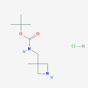 tert-butyl N-[(3-methylazetidin-3-yl)methyl]carbamate;hydrochloride CAS 1523606-21-4