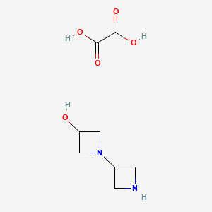 1-(azetidin-3-yl)azetidin-3-ol;oxalic acid CAS 1523606-25-8