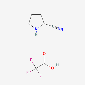 pyrrolidine-2-carbonitrile;2,2,2-trifluoroacetic acid CAS 1523606-34-9