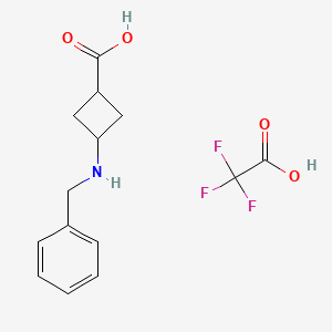 3-(benzylamino)cyclobutane-1-carboxylic acid;2,2,2-trifluoroacetic acid CAS 1523617-97-1