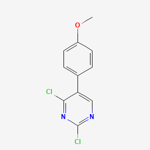 2,4-dichloro-5-(4-methoxyphenyl)pyrimidine CAS 1523618-07-6