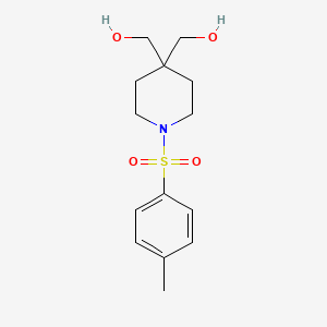 [4-(hydroxymethyl)-1-(4-methylphenyl)sulfonylpiperidin-4-yl]methanol CAS 1523618-34-9