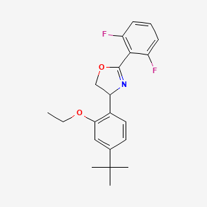 4-(4-tert-butyl-2-ethoxyphenyl)-2-(2,6-difluorophenyl)-4,5-dihydro-1,3-oxazole CAS 153233-91-1