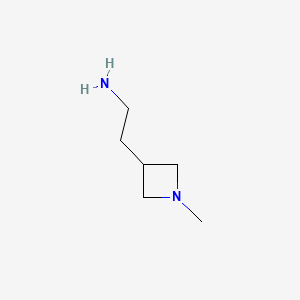 2-(1-methylazetidin-3-yl)ethanamine CAS 1542210-23-0