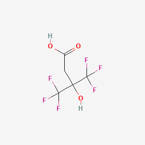 4,4,4-trifluoro-3-hydroxy-3-(trifluoromethyl)butanoic acid CAS 1547-36-0
