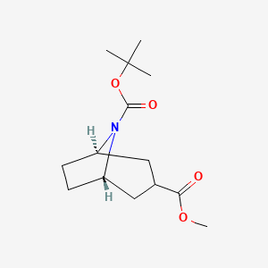 8-O-tert-butyl 3-O-methyl (1S,5R)-8-azabicyclo[3.2.1]octane-3,8-dicarboxylate CAS 1548292-34-7