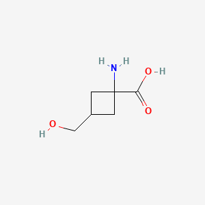 1-amino-3-(hydroxymethyl)cyclobutane-1-carboxylic acid CAS 1555492-59-5