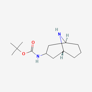 tert-butyl N-[(1R,5S)-9-azabicyclo[3.3.1]nonan-3-yl]carbamate CAS 155560-04-6