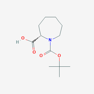 (2S)-1-[(2-methylpropan-2-yl)oxycarbonyl]azepane-2-carboxylic acid CAS 155905-76-3