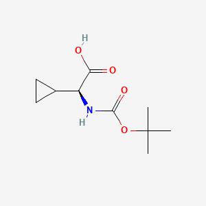 (2S)-2-cyclopropyl-2-[(2-methylpropan-2-yl)oxycarbonylamino]acetic acid CAS 155976-13-9
