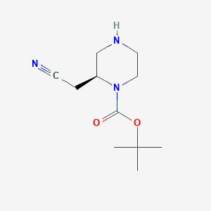 tert-butyl (2S)-2-(cyanomethyl)piperazine-1-carboxylate CAS 1589565-36-5