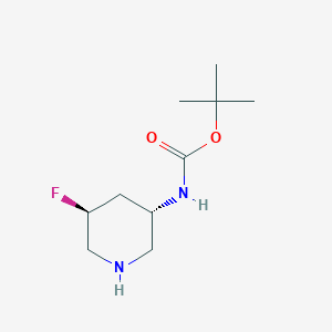 tert-butyl N-[(3S,5S)-5-fluoropiperidin-3-yl]carbamate CAS 1593969-81-3