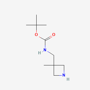tert-butyl N-[(3-methylazetidin-3-yl)methyl]carbamate CAS 159603-47-1