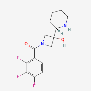 [3-hydroxy-3-[(2S)-piperidin-2-yl]azetidin-1-yl]-(2,3,4-trifluorophenyl)methanone CAS 1597407-59-4