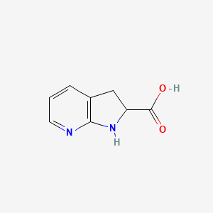 2,3-dihydro-1H-pyrrolo[2,3-b]pyridine-2-carboxylic acid CAS 1616337-50-8