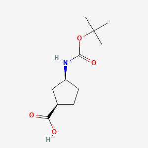 cis-(1R,3S)-3-[(2-methylpropan-2-yl)oxycarbonylamino]cyclopentane-1-carboxylic acid CAS 161660-94-2