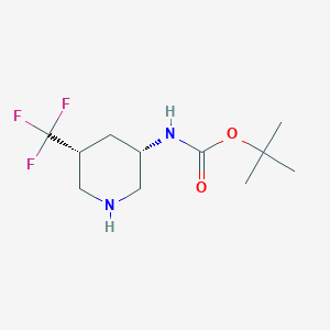 tert-butyl N-[(3S,5R)-5-(trifluoromethyl)piperidin-3-yl]carbamate CAS 1620012-51-2